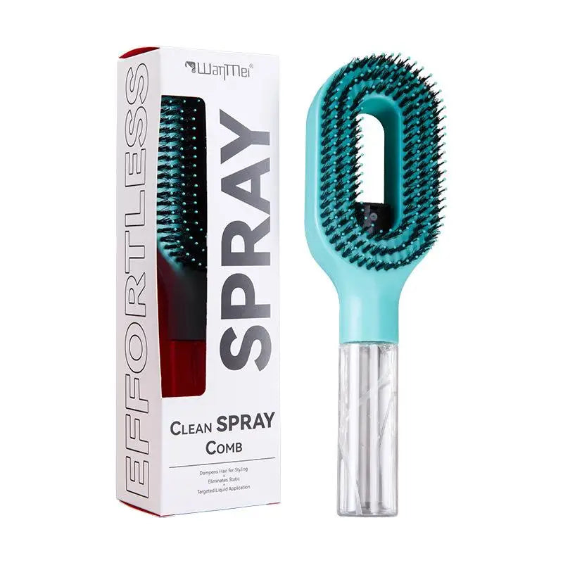 Spray Hair Brush Water Spray Paddle Comb Scalp Massage Hairdressing Tool for Girls Hair Styling