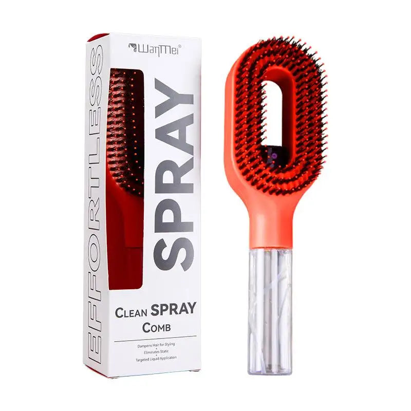 Spray Hair Brush Water Spray Paddle Comb Scalp Massage Hairdressing Tool for Girls Hair Styling