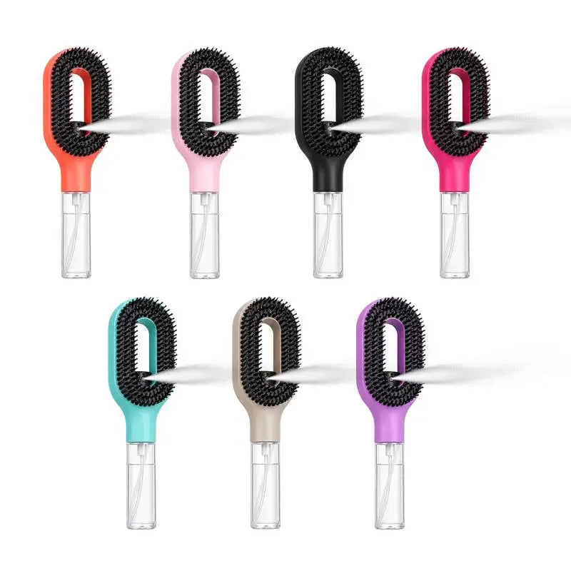 Spray Hair Brush Water Spray Paddle Comb Scalp Massage Hairdressing Tool for Girls Hair Styling