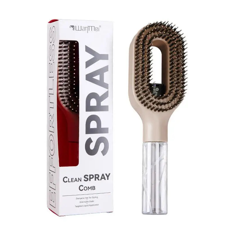 Spray Hair Brush Water Spray Paddle Comb Scalp Massage Hairdressing Tool for Girls Hair Styling