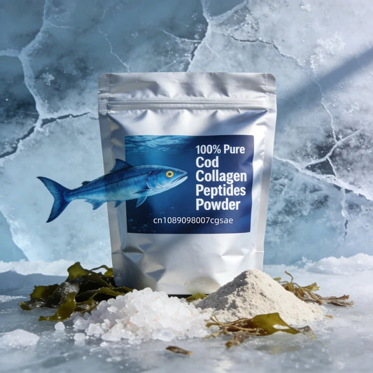 Pure Cod Collagen Peptides Powder | Bulk Raw Material for DIY Cosmetics, Soap, Lotion & Face Mask