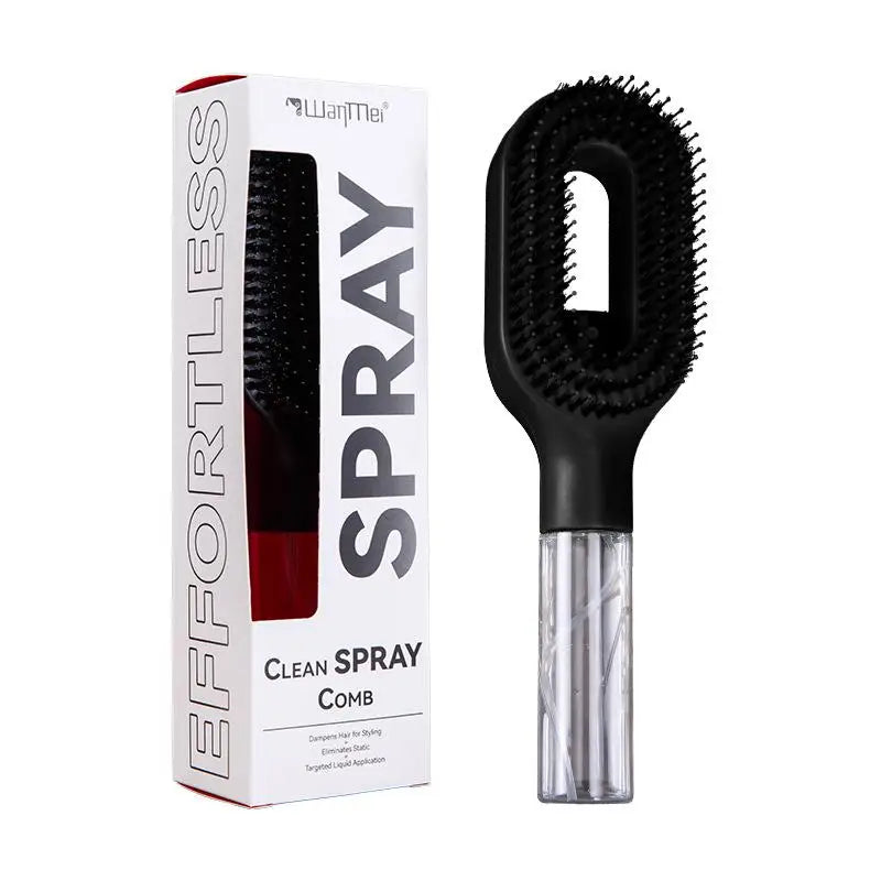Spray Hair Brush Water Spray Paddle Comb Scalp Massage Hairdressing Tool for Girls Hair Styling